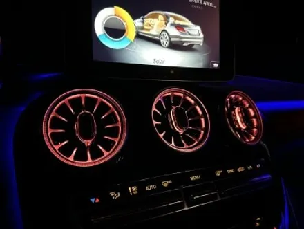 부산 벤츠 W205 C200D 송풍구 엠비언트, 3D전동부메스터 트위터 실내 엠비언트 2톤 시공 후기! / 부산 동래, 양산