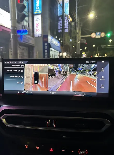 부산 bmw 튜닝 i4차량에 무스웨이 bmw 스피커 순정어라운드뷰 크리스탈 4종 세트 시공 완료 / 부산 동래, 양산