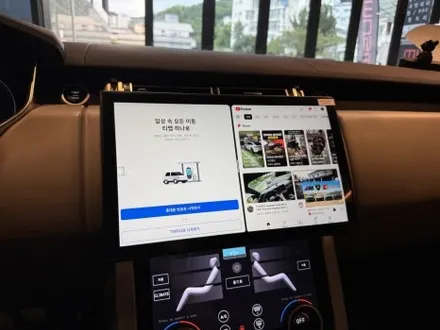 부산레인지로버보그 안드로이드올인원 커브드13.3인치와 lcd공조기장착 / 부산 동래, 양산