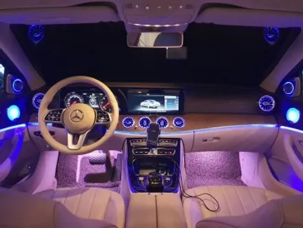 부산 W213 E300 송풍구 엠비언트 1.2열 4D 전동 부메스터 미드레인지 엠비언트 시공후기 / 부산 동래, 양산