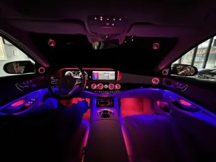 부산 W222 S350 S400 S500 송풍구 엠비언트 1.2열 , 3D 전동 부메스터, 벤츠 전용 AVI MB 100 시공 후기! / 부산 동래, 양산
