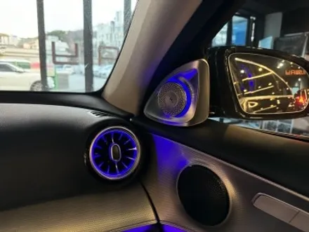 부산 벤츠 W213 E220 E300 송풍구 엠비언트 1,2열 3D부메스터 트위터 AVI BM 100 2WAY 시공후기! / 부산 동래, 양산