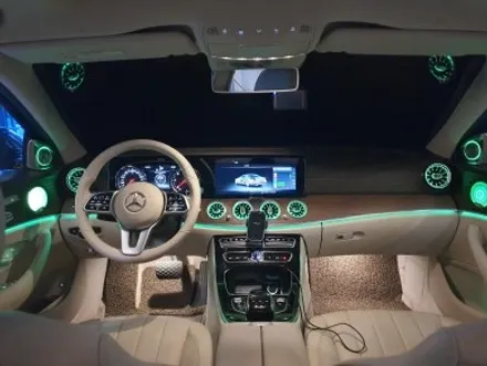 부산 W213 E300 송풍구 엠비언트 1.2열 4D 전동 부메스터 미드레인지 엠비언트 시공후기 / 부산 동래, 양산
