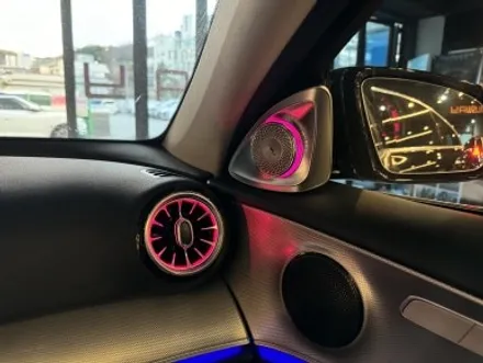 부산 벤츠 W213 E220 E300 송풍구 엠비언트 1,2열 3D부메스터 트위터 AVI BM 100 2WAY 시공후기! / 부산 동래, 양산