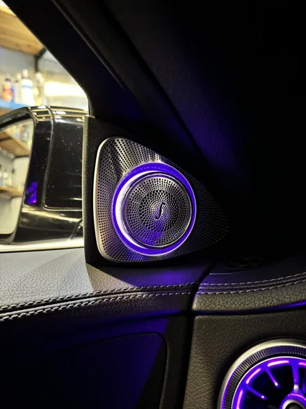 부산 W222 S350 S400 S500 송풍구 엠비언트 1.2열 3D전동 부메스터 벤츠전용 AVI BM100 시공후기 / 부산 동래, 양산