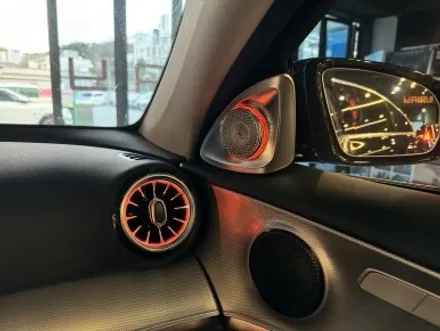 부산 벤츠 W213 E220 E300 송풍구 엠비언트 1,2열 3D부메스터 트위터 AVI BM 100 2WAY 시공후기! / 부산 동래, 양산