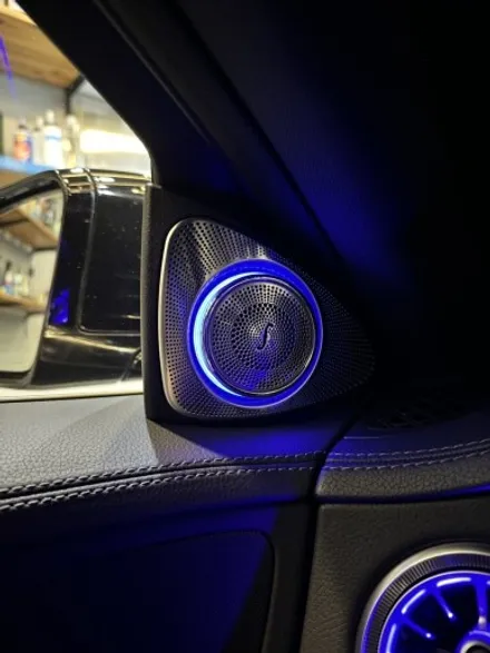부산 W222 S350 S400 S500 송풍구 엠비언트 1.2열 3D전동 부메스터 벤츠전용 AVI BM100 시공후기 / 부산 동래, 양산