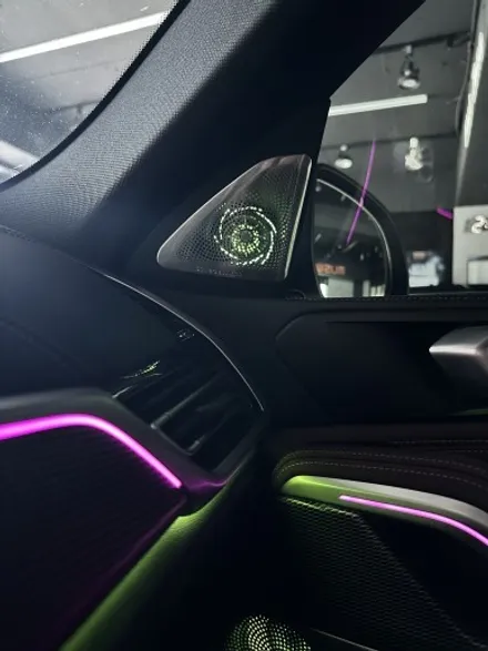 부산 BMW G06 X6 Bowers & Wilkins 회오리 스피커 AVI BM100 시공으로 사운드 최고로 만들기! / 부산 동래, 양산