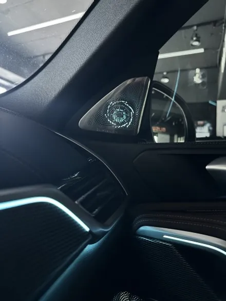부산 BMW G06 X6 Bowers & Wilkins 회오리 스피커 AVI BM100 시공으로 사운드 최고로 만들기! / 부산 동래, 양산