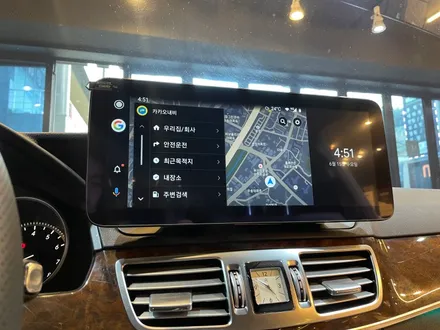 부산 벤츠 W212 E300 안드로이드 올인원과 비노출 엠비언트로 신차 만들어 버리기 ! / 부산 동래, 양산