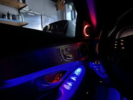 부산 벤츠 W205 C200D 송풍구 엠비언트, 3D전동부메스터 트위터 실내 엠비언트 2톤 시공 후기! / 부산 동래, 양산