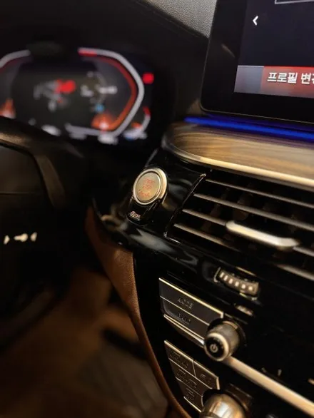 BMW G32 크리스탈기어봉 아이드라이브 스타트버튼 3종세트 시공 / 부산 동래, 양산