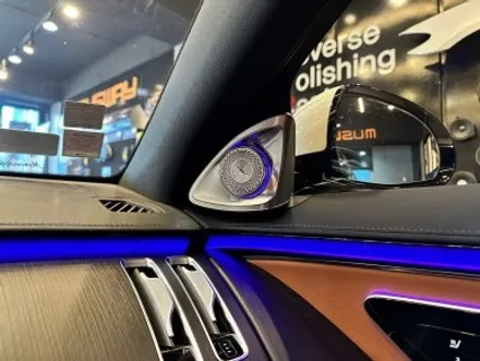부산 벤츠 W223 S350 S400 S450 S500 액티브 엠비언트 4D 부메스터 트위터 천장부메스터 엠비언트 스피커 시공은 RPM에서! / 부산 동래, 양산