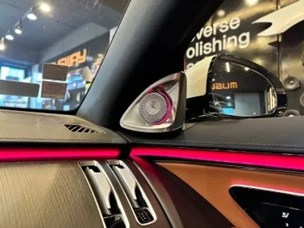부산 벤츠 W223 S350 S400 S450 S500 액티브 엠비언트 4D 부메스터 트위터 천장부메스터 엠비언트 스피커 시공은 RPM에서! / 부산 동래, 양산