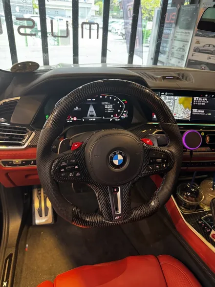 BMW카본커스텀M핸들 풀옵션으로 F96 x6m에 장착 / 부산 동래, 양산