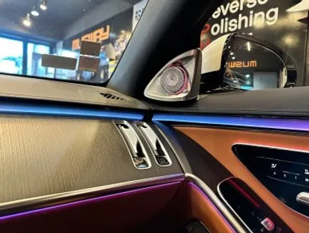 부산 벤츠 W223 S350 S400 S450 S500 액티브 엠비언트 4D 부메스터 트위터 천장부메스터 엠비언트 스피커 시공은 RPM에서! / 부산 동래, 양산