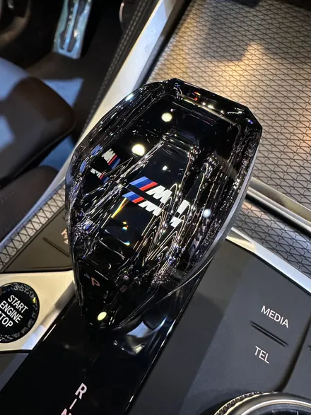 부산 BMW i4 크리스탈 기어봉 아이드라이브 스타트 버튼 3종 세트 가성비 좋은 시공후기! / 부산 동래, 양산