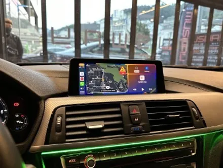 부산 BMW F30 320D 무선 순정카플레이 생성코딩과 매립형 엠비언트 시공으로 차량 업그레이드 하기! / 부산 동래, 양산