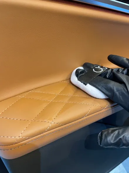부산 BMW 740i UG 래더 시트 코팅 ! 인체에 무해한 성분으로 가죽 시트 완벽 보호! / 부산 동래, 양산