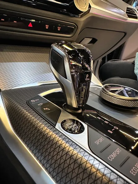 부산 BMW i4 크리스탈 기어봉 아이드라이브 스타트 버튼 3종 세트 가성비 좋은 시공후기! / 부산 동래, 양산