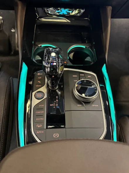 BMW G02 X4 실내튜닝 크리스탈4종세트 센터콘솔 컵홀더 엠비언트 완벽 연동 시공 / 부산 동래, 양산
