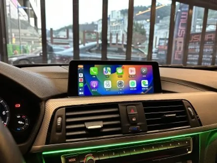부산 BMW F30 320D 무선 순정카플레이 생성코딩과 매립형 엠비언트 시공으로 차량 업그레이드 하기! / 부산 동래, 양산