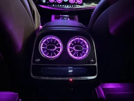 부산 W222 S350 S400 S500 송풍구 엠비언트 1.2열 3D 전동 부메스터 시공으로 내부 분위기 바꾸기! / 부산 동래, 양산