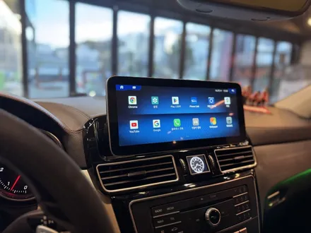 부산벤츠안드로이드올인원 W166 GLE350 12.3인치 카플레이 시공 / 부산 동래, 양산