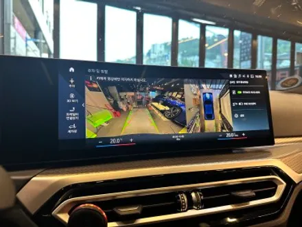 부산 BMW G26 i4 순정 어라운드뷰(서라운드뷰) 크리스탈 기어봉 아이드라이브 스타트/볼륨 버튼 시공으로 차량 업그레이드 하기! / BMW / i4 / 부산 동래구