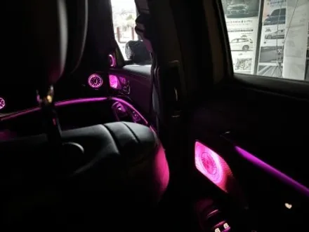 부산 W222 S350 S400 S500 미드레인지 엠비언트 1.2열 시공으로 화려한 실내 연출하기! / 부산 동래, 양산