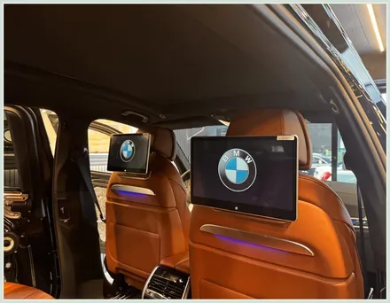 부산 BMW 튜닝 BMW X7 회오리커버 노바X13 리어모니터 시공 완료 / 부산 동래, 양산