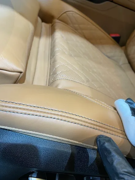 부산 BMW 740i UG 래더 시트 코팅 ! 인체에 무해한 성분으로 가죽 시트 완벽 보호! / 부산 동래, 양산