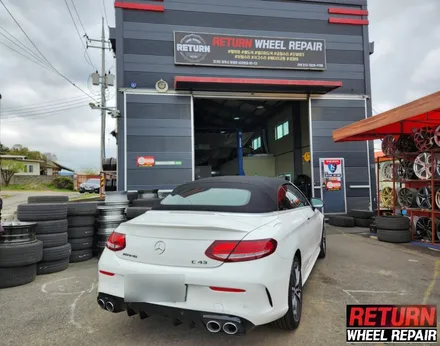 [파주휠복원] 벤츠 c43 amg 18인치 휠 복원&캘리퍼 도색 / 파주,일산,포천