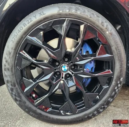 [파주휠복원] bmw x7 22인치 블랙 유광 휠 복원 / 파주,일산,포천