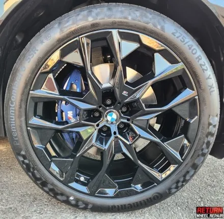 [파주휠복원] bmw x7 22인치 블랙 유광 휠 복원 / 파주,일산,포천