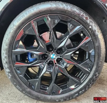 [파주휠복원] bmw x7 22인치 블랙 유광 휠 복원 / 파주,일산,포천