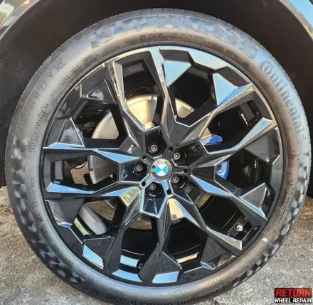 [파주휠복원] bmw x7 22인치 블랙 유광 휠 복원 / 파주,일산,포천