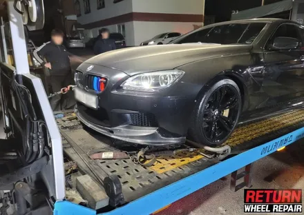 [파주휠복원]  BMW M6 블랙유광 휠 복원 / 파주,일산,포천