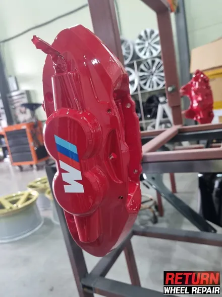 [파주휠복원] BMW m4 골드 휠 복원/레드캘 캘리퍼 도색 / 파주,일산,포천
