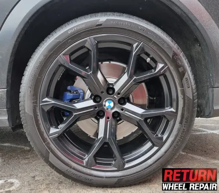 [파주휠복원] BMW X6 블랙반무광 휠 복원 / 파주,일산,포천