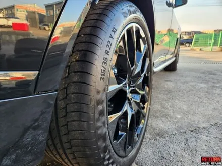 [파주휠복원] bmw x7 22인치 블랙 유광 휠 복원 / 파주,일산,포천
