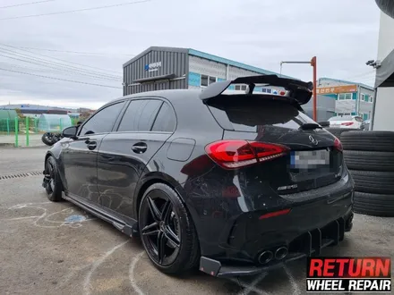 [파주휠복원] 벤츠A45AMG 블랙유광 분체도장 휠 복원 / 파주,일산,포천