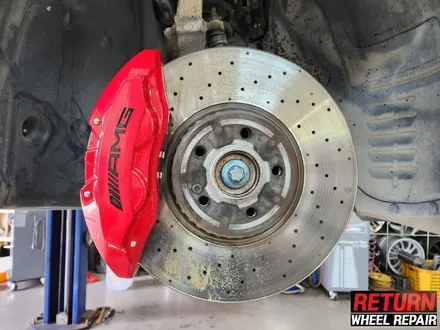 [파주휠복원] 벤츠 c43 amg 18인치 휠 복원&캘리퍼 도색 / 파주,일산,포천