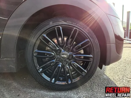 [파주휠복원] bmw 미니쿠페 17인치 블랙유광 휠 복원 / 파주,일산,포천
