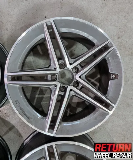 [파주휠복원] 벤츠A45AMG 블랙유광 분체도장 휠 복원 / 파주,일산,포천