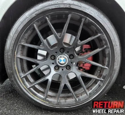 [파주휠복원] BMW 520d 19인치 블랙유광 휠 복원 / 파주,일산,포천