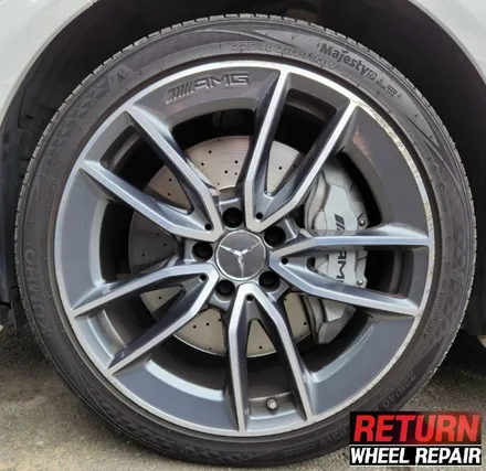 [파주휠복원] 벤츠 c43 amg 18인치 휠 복원&캘리퍼 도색 / 파주,일산,포천