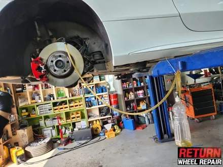 [파주휠복원] 벤츠 c43 amg 18인치 휠 복원&캘리퍼 도색 / 파주,일산,포천