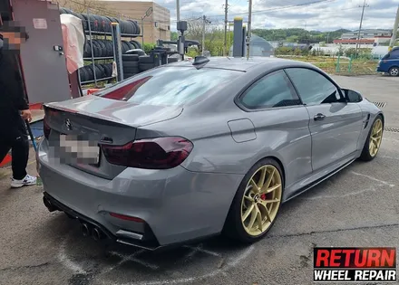 [파주휠복원] BMW m4 골드 휠 복원/레드캘 캘리퍼 도색 / 파주,일산,포천