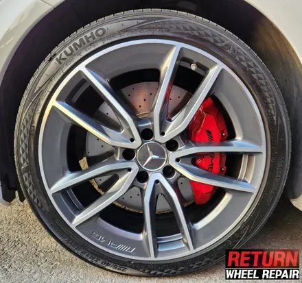 [파주휠복원] 벤츠 c43 amg 18인치 휠 복원&캘리퍼 도색 / 파주,일산,포천